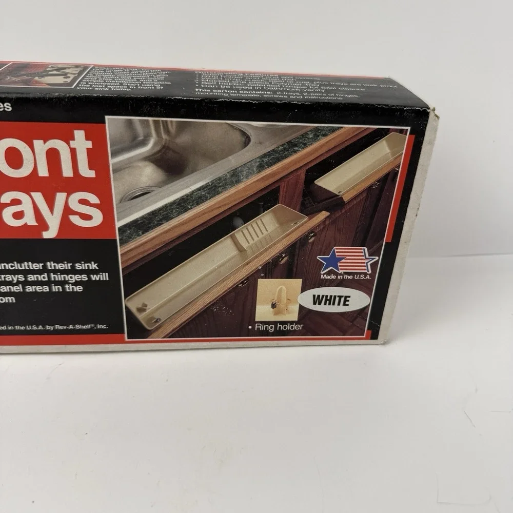 Rev A Shelf Kitchen Cabinet Pull Out Sink Front Trays Organizer New Open Box